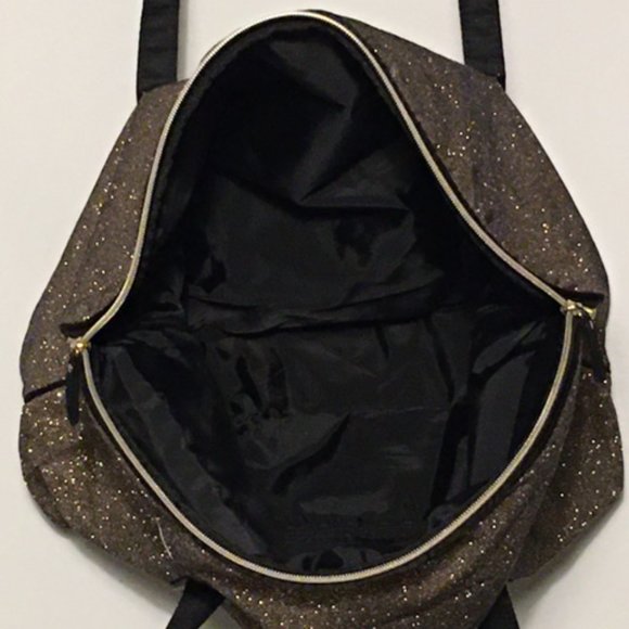 VICTORIA'S SECRET Gold Shimmery Tote/Weekend Bag - Picture 8 of 9